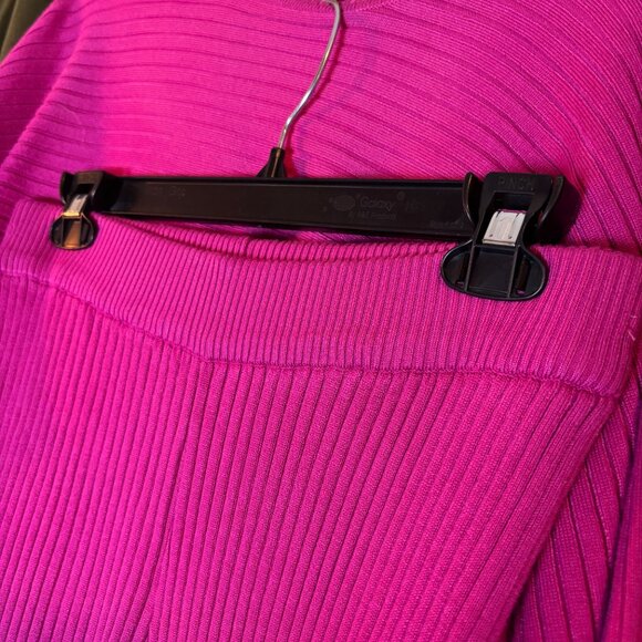 Pink Rose Ribbed Two piece pink set - Picture 4 of 5